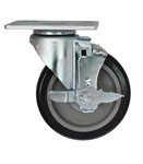 Swivel Plate Caster with Brake
