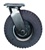 PT-NS One 8"x-1/2" Pneumatic Swivel Plate Caster