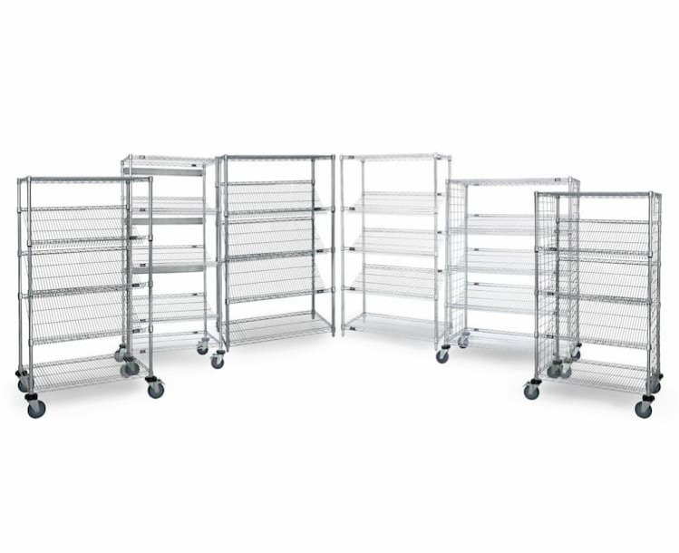 Slanted Wire Shelving