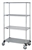 Mobile Cart with 3 wire/1 solid bottom shelf