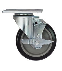 Swivel Plate Caster with Brake
