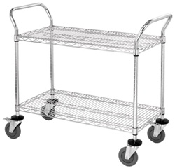 2 Shelf Wire Cart